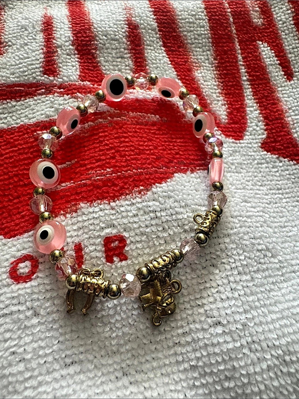 Pink Beaded Bracelet
